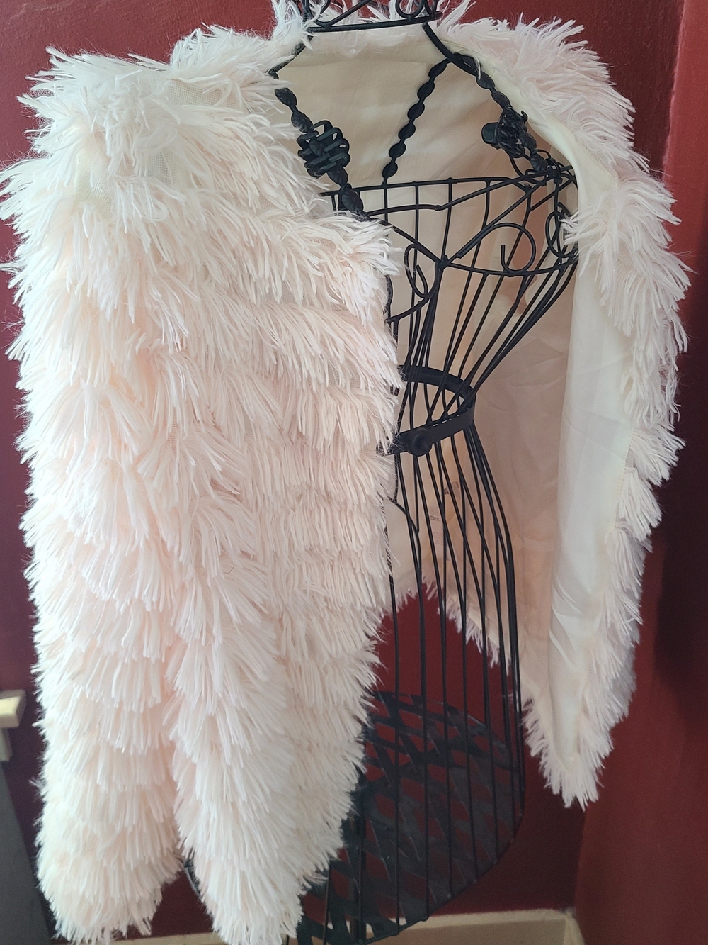 Faux Feathered Light Jacket